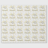 Herzlichen Glückwunsch an die Braut und die Groom Geschenkpapier (Flach)