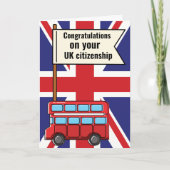 Herzlichen Glückwunsch an die britische Staatsbürg Karte (Vorderseite)