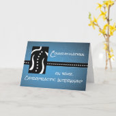 Herzlichen Glückwunsch an die Chiropraktik, Schwar Karte (Gelbe Blume)