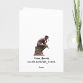 Herzlichen Glückwunsch an die Denkerin Karte (Rückseite)