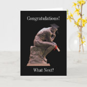 Herzlichen Glückwunsch an die Denkerin Karte (Gelbe Blume)