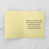 Herzlichen Glückwunsch an die erwartende Mutter Karte (Innenseite)