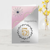 Herzlichen Glückwunsch an die Freunde zum 5. Hochz Karte (Gelbe Blume)