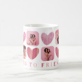 Herzlichen Glückwunsch an die Freundschaft Herz &  Kaffeetasse (Mittel)