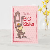 Herzlichen Glückwunsch an die große Schwester, Mon Karte (Gelbe Blume)