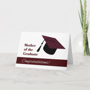 Herzlichen Glückwunsch an die Mutter des Graduates Karte