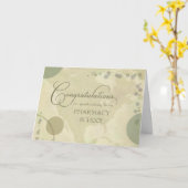 Herzlichen Glückwunsch an die Pharmacy School - ne Karte (Gelbe Blume)