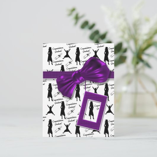 Herzlichen Glückwunsch an die Studentenkarten für Postkarte (Stehend Vorderseite)