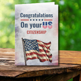 Herzlichen Glückwunsch an die US-Staatsbürgerschaf Karte