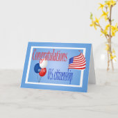 Herzlichen Glückwunsch an die US-Staatsbürgerschaf Karte (Gelbe Blume)