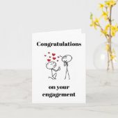 Herzlichen Glückwunsch an Ihre Verlobung Karte (Gelbe Blume)