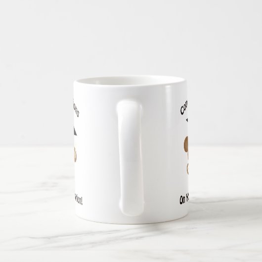 Herzlichen Glückwunsch an Ihren Abschluss-Affen Kaffeetasse (Henkel)