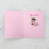 Herzlichen Glückwunsch an Ihren Abschluss Pig Ange Karte (Innenseite)