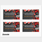 Herzlichen Glückwunsch an Ihren geliebten ! Rechteckiger Aufkleber (Blatt)