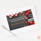 Herzlichen Glückwunsch an Ihren geliebten ! Rechteckiger Aufkleber (Umschlag)