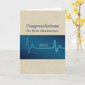 Herzlichen Glückwunsch an Krankenschwester Medizin Karte (Gelbe Blume)