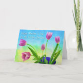 Herzlichen Glückwunsch an meine Schwester-Grußkart Karte (Vorderseite)