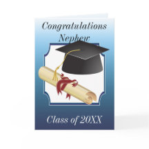 Herzlichen Glückwunsch an Nephew, der seinen Absch