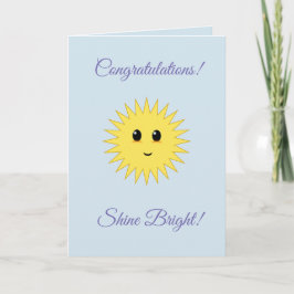 Herzlichen Glückwunsch an Shine Bright Karte