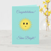 Herzlichen Glückwunsch an Shine Bright Karte (Gelbe Blume)