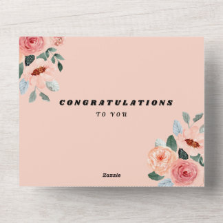 Herzlichen Glückwunsch an Sie! All In One Einladung