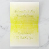 Herzlichen Glückwunsch an Sie beide Karte (Innenseite)