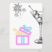 Herzlichen Glückwunsch an Sie: Toast-Themed Geburt Einladung (Rückseite)