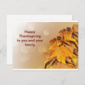 Herzlichen Glückwunsch an Sie und Ihre Familie Pos Postkarte (Vorne/Hinten)