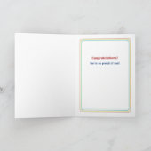 Herzlichen Glückwunsch an Son mit Shining Star auf Karte (Innenseite)