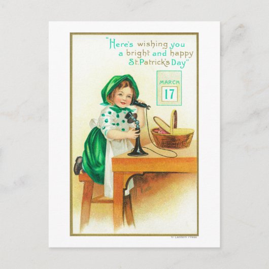 Herzlichen Glückwunsch an St. Patrick's Postkarte (Vorderseite)