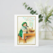 Herzlichen Glückwunsch an St. Patrick's Postkarte (Stehend Vorderseite)