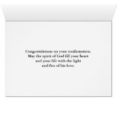 Herzlichen Glückwunsch an Taube und Feuer (Innenansicht Horizontal (Unten))