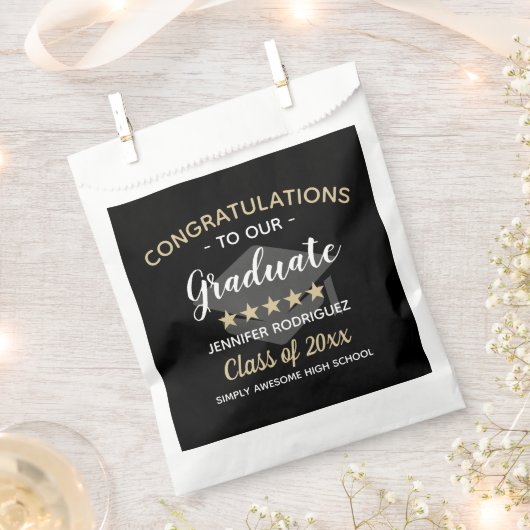 Herzlichen Glückwunsch an unsere Graduate Graduate Geschenktütchen (Ausgeschnitten)