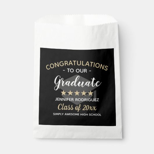 Herzlichen Glückwunsch an unsere Graduate Graduate Geschenktütchen (Vorderseite)