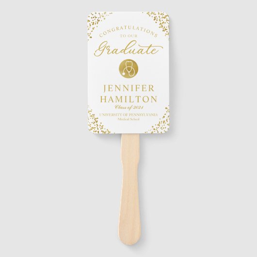 Herzlichen Glückwunsch an unsere medizinische Hoch Fächer (Vorderseite)