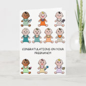 Herzlichen Glückwunsch an viele Babys Karte (Vorderseite)