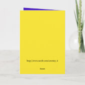 Herzlichen Glückwunsch Anagram Card Dankeskarte (Rückseite)