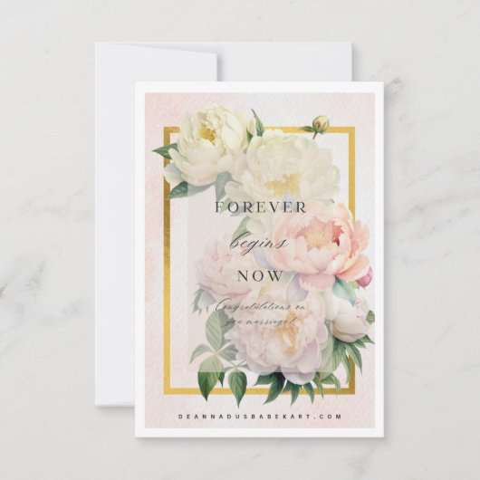 Herzlichen Glückwunsch Art Card Dankeskarte (Vorderseite)