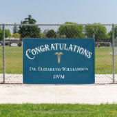 Herzlichen Glückwunsch Arzt für Tiermedizin Banner (InSitu)