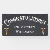 Herzlichen Glückwunsch Ärztlicher Abschluss Banner (Horizontal)