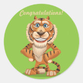 Herzlichen Glückwunsch! Aufkleber (Vorderseite)