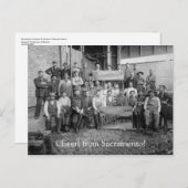 Herzlichen Glückwunsch aus Sacramento, CA! (1) Postkarte (Vorne/Hinten)
