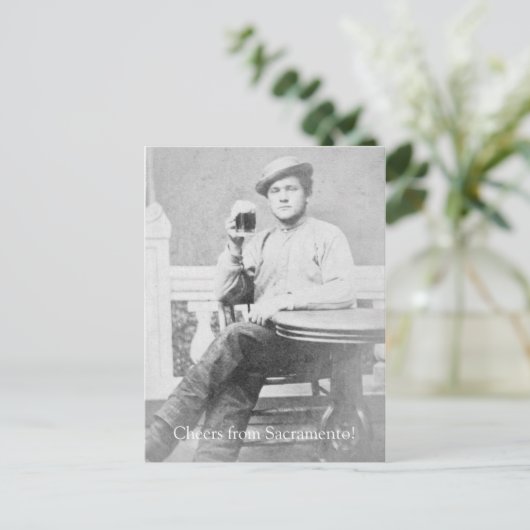 Herzlichen Glückwunsch aus Sacramento, CA! (2) Postkarte (Stehend Vorderseite)