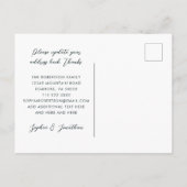 Herzlichen Glückwunsch aus unserem neuen Zuhause M Ankündigungspostkarte (Rückseite)