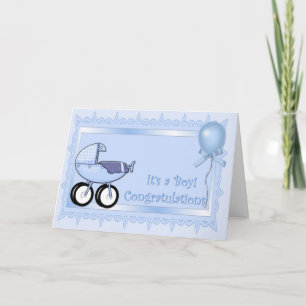Herzlichen Glückwunsch Baby Boy Card Karte