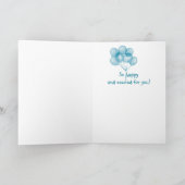 Herzlichen Glückwunsch Baby BOY FunTeddy Bären Bal Karte (Innenseite)