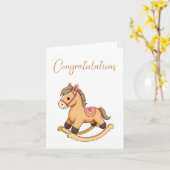 Herzlichen Glückwunsch Baby Card Karte (Gelbe Blume)