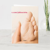 Herzlichen Glückwunsch! Babykarte Karte (Rückseite)