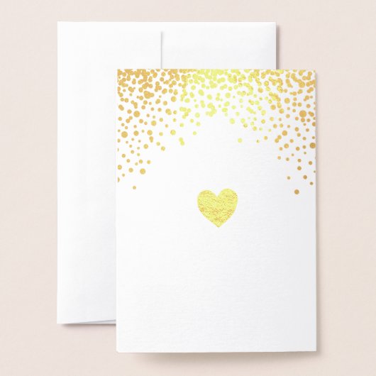 Herzlichen Glückwunsch Ballet Dancer Gold Confetti Folienkarte (Rückseite mit Umschlag)