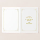 Herzlichen Glückwunsch Ballet Dancer Gold Confetti Folienkarte (Innenseite)